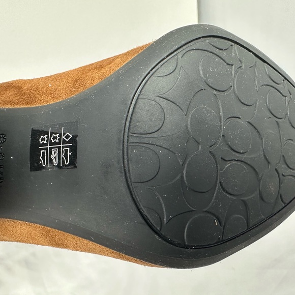 Coach Graham Slouchy Tall Boot Knee High Suede Boot MSRP $450 Sz 5.5B Brown - Picture 6 of 6